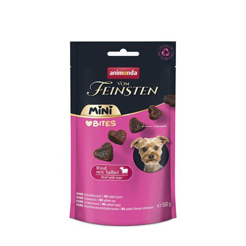 ANIMONDA VF Mini Bites pamlsky - hovězí, šalvěj 50g