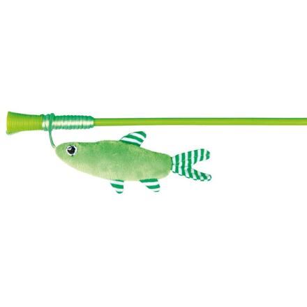 Udice s rybkou, zelená 42cm