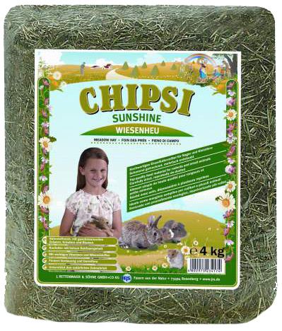 CHIPSI Sunshine - lisované seno 4kg
