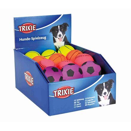 Sortiment neonových míčů, mechová guma Trixie