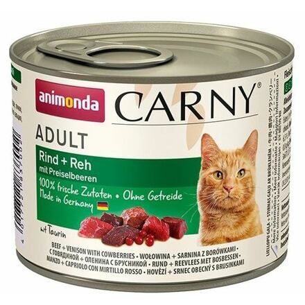 ANIMONDA konzerva CARNY Adult srnčí + brusinky 200g