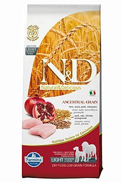 N&D Low Grain DOG Light Medium/Large Chicken & Pomegranate 12kg