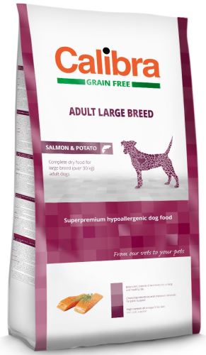 Calibra Dog Grain Free Adult Large Breed Salmon 12kg