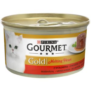 Gourmet Gold Melting heart paštika s omáčkou uvnitř, hovězí 85g