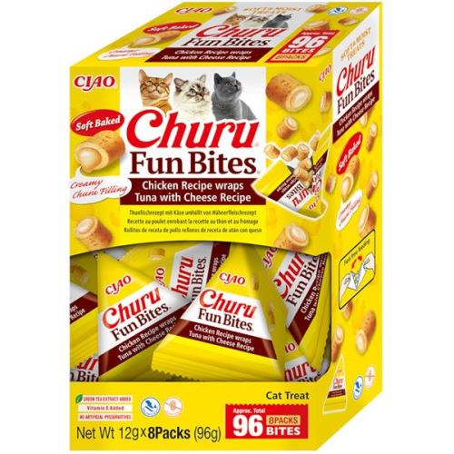 Inaba Churu Fun Bites cat snack tuňák&sýr 96g