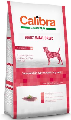 Calibra Dog Grain Free Adult Small Breed Duck 2kg