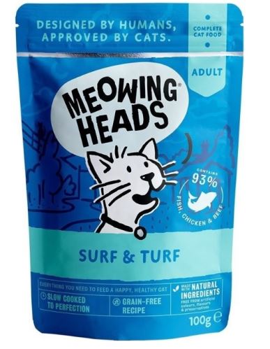 MEOWING HEADS Surf & Turf 100g - EXP 08/2021