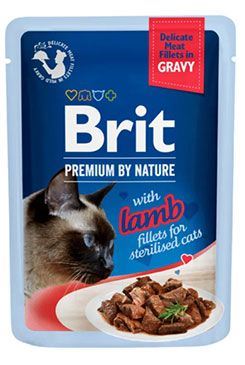 BRIT Premium Cat Delicate Fillets in Gravy with Lamb Sterilised 85g