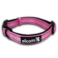 Alcott reflexní obojek pro psy růžový