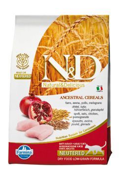 N&D Low Grain CAT Neutered Chicken & Pomegranate 5kg