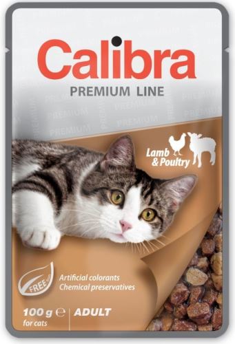 Calibra Cat kapsa Premium Adult Lamb & Poultry 100g