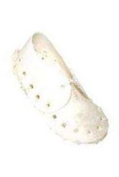Bota buvolí bílá kůže 7,5cm 1ks