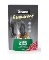 GRAND kapsička deluxe pes Restaurant 100% jelení ragú 300g