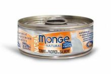 MONGE NATURAL tuňák s lososem pro kočky 80g (1)