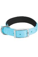 Obojek pes SOFT NYLON tyrkysový 25mm/55cm Zolux
