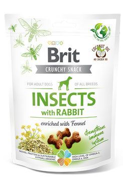 Brit Care Dog Crunchy Cracker Insects with Rabbit enriched with Fennel 200g