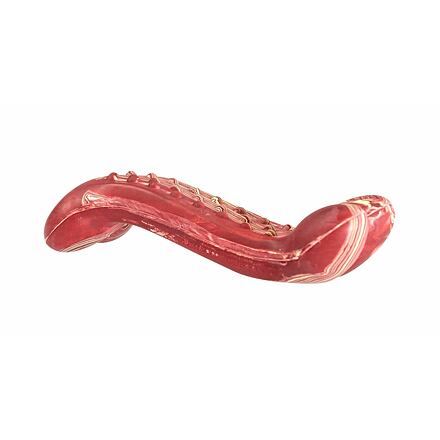 HIP HOP Antibakteriální dentální kost s vůní slaniny přírodní guma 16,5cm
