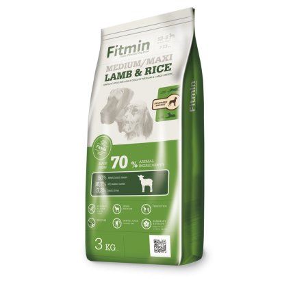 Fitmin dog medium/maxi lamb & rice 3kg