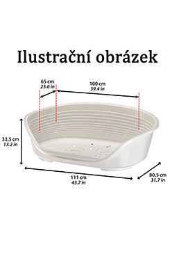 Pelech plast SIESTA DLX 4 modrý 61,5x45x21,5cm Ferplast