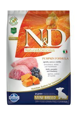 N&D Grain Free Pumpkin DOG Puppy Mini Lamb & Blueberry 2,5kg