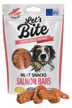 Brit Let's Bite Meat Snacks Salmon Bars 80g