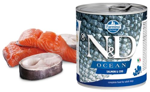 N&D DOG OCEAN Adult Salmon & Codfish 285g