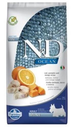 N&D OCEAN DOG Low Grain Adult Mini Codfish & Orange 7kg