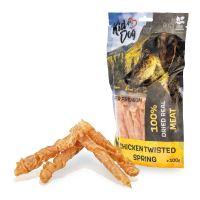 KIDDOG SUPER PREMIUM 100% kuřecí prsa ve spirále bez aditiv 100g (1)