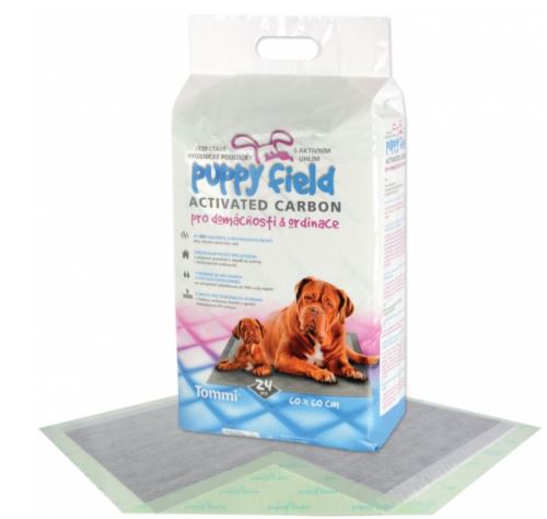 Tommi Puppy Field Carbon s aktivním uhlím 24ks