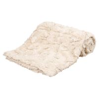 Plyšová deka COSY béžová (1)
