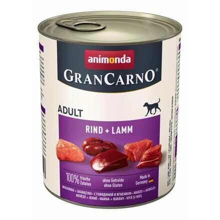 Konzerva ANIMONDA Gran Carno hovězí + jehně 800g