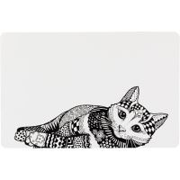 Prostírání Place Mat kočka 44x28cm bílo/černé (1)