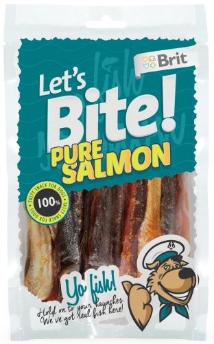 Brit pochoutka Let's Bite Pure Salmon 80g