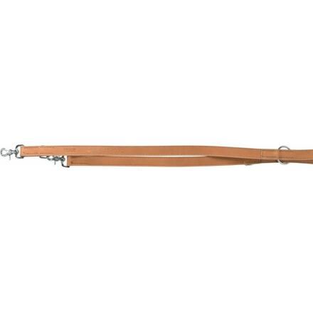 RUSTIC kožené prodlužovací vodítko Heartbeat, L-XL:2m/25mm - hnědá