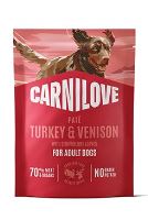 Carnilove Dog Pouch Paté Turkey&Venison+Strawbery 300g Carnilove Dog Pouch Paté Turkey&Venison+Strawbery 300g