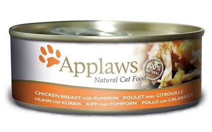 Applaws konzerva Cat kuřecí prsa a dýně 156g