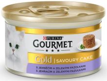 Gourmet Gold cat konzerva Savoury Cake jehně, fazolky 85g (1)