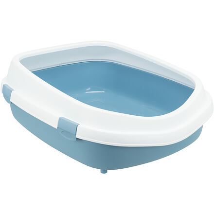 Trixie toaleta Primo XXL s okrajem, 56x25x71cm, modrá/bílá
