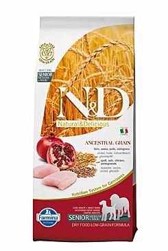 N&D Low Grain DOG Senior Medium/Large Chicken & Pomegranate 12kg