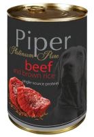 Piper Platinum Pure konzerva Hovězí s hnědou rýží 400g