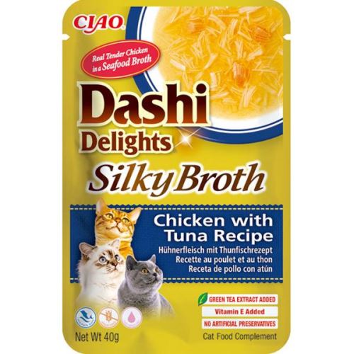 Inaba Dashi Delights Silky kaps. kuře a tuňák 40g