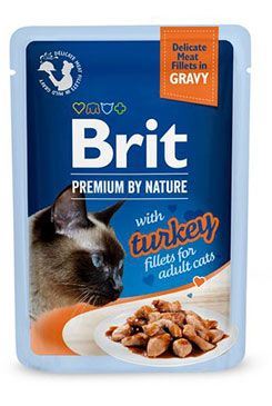 BRIT Premium Cat Delicate Fillets in Gravy with Turkey 85g