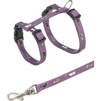 Nylonový postroj pro koťata - motiv (různé barvy) 21-34x0,8cm, Trixie (1)