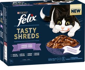 Felix Tasty Shreds výběr mix ve šťávě 12x80g (83986748)