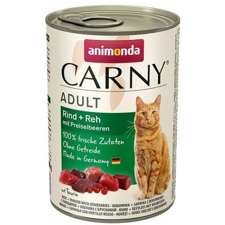 ANIMONDA konzerva CARNY Adult srnčí + brusinky 400g