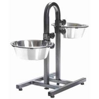 Psí bar - nastavitelná výška misek, 2x miska 2,8l/24cm, Trixie (1)
