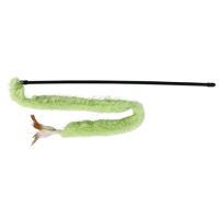 Udička s plyšovým ocasem a peřím 48cm (1)