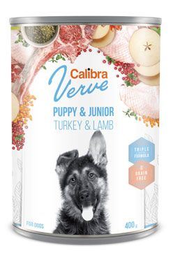 Calibra Dog Verve konzerva GF Junior Turkey&Lamb 400g
