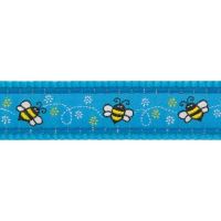 Obojek RD 15 mm x 24-37 cm - Bumble Bee Turquoise (1)
