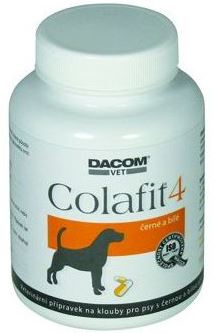Colafit 4 na klouby pro psy černé/bílé